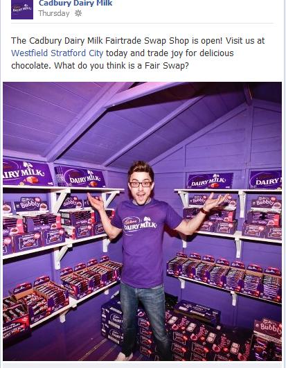 Facebook post Cadbury