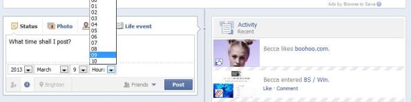 What time to post on Facebook